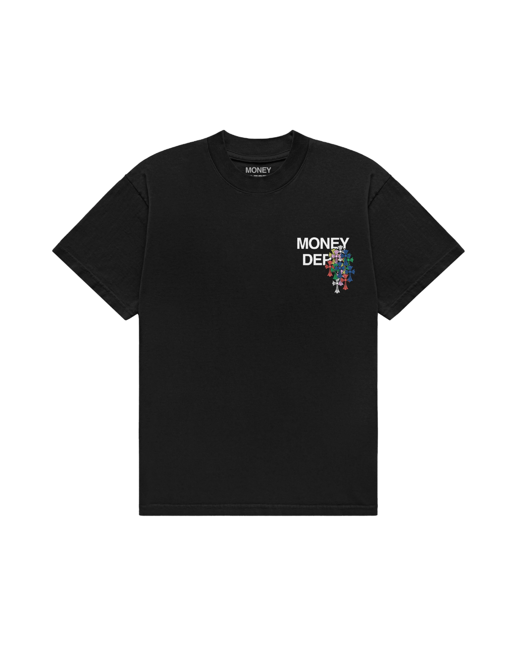 Money Dept. Colorful Crosses — Black