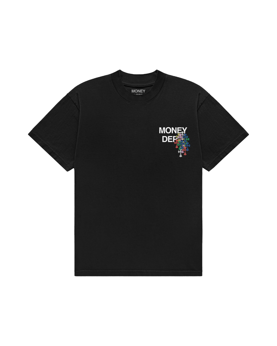 Money Dept. Colorful Crosses — Black