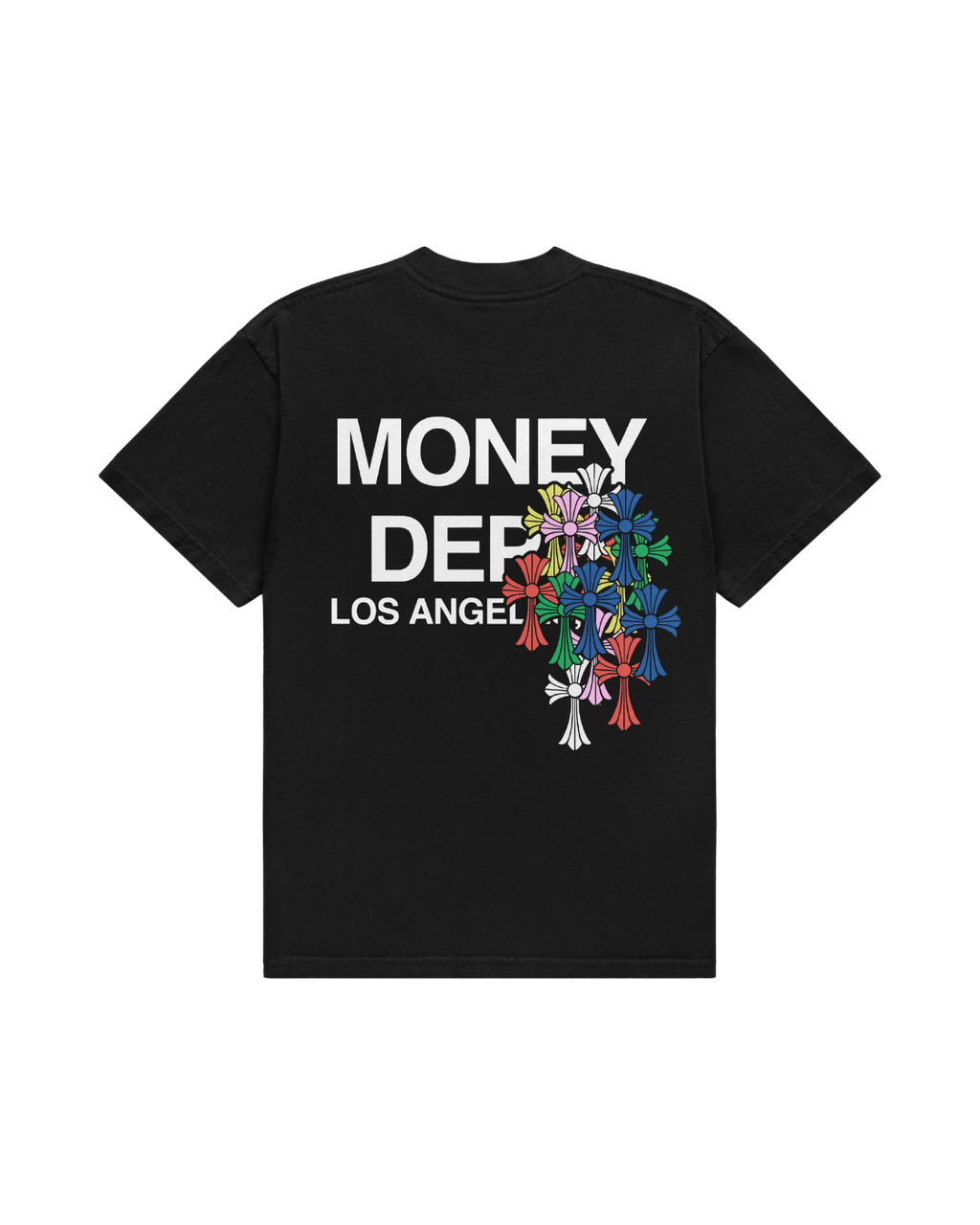 Money Dept. Colorful Crosses — Black