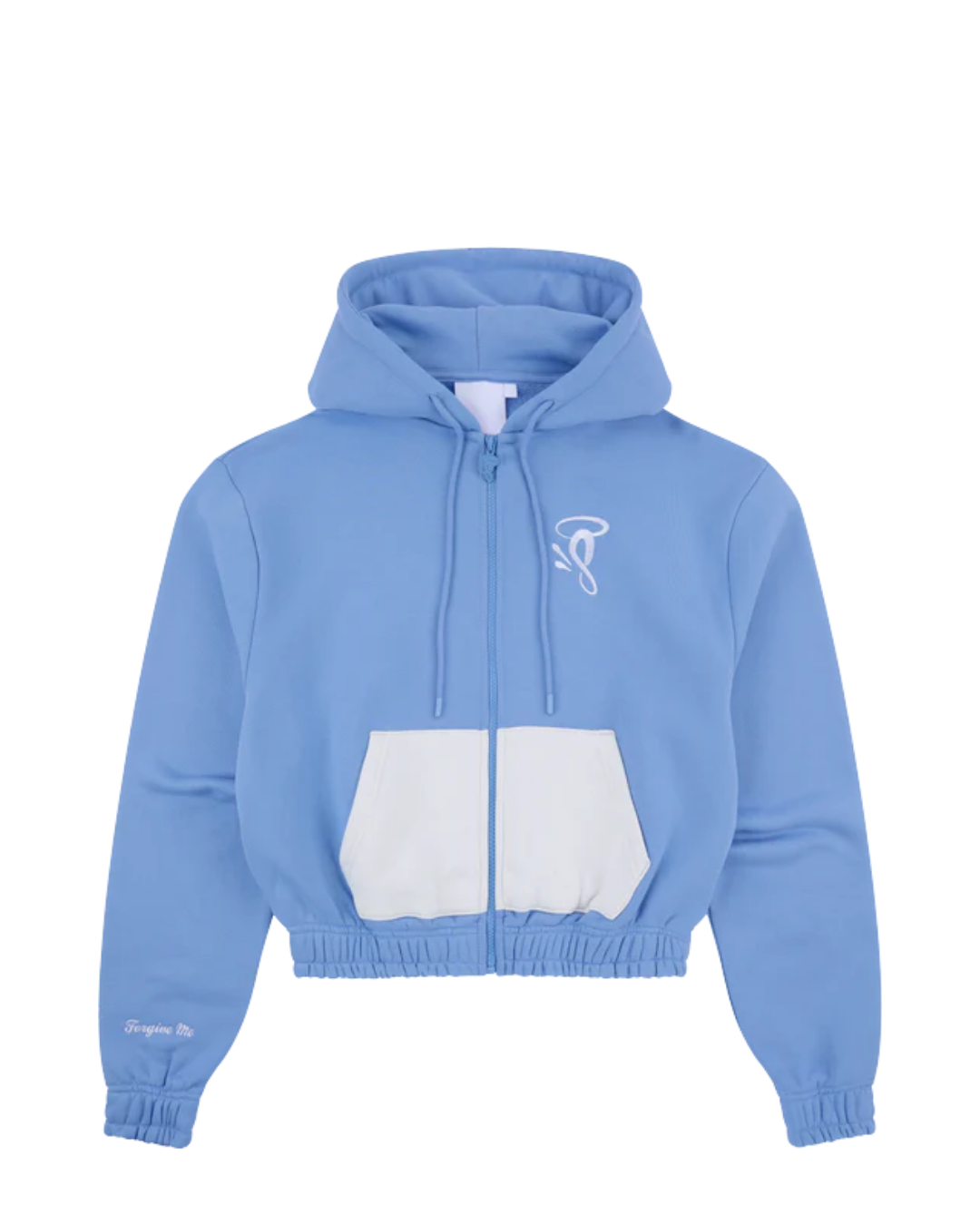 Hoodie Syna Crop Patch - Blue